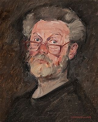 Portrait of Norman Kirkham: Self-portrait