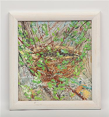 VIBURNUM NEST by Kate Hajducka - Auction record, sale price, and art valuation. Compare with similar artists and explore comparable artworks.