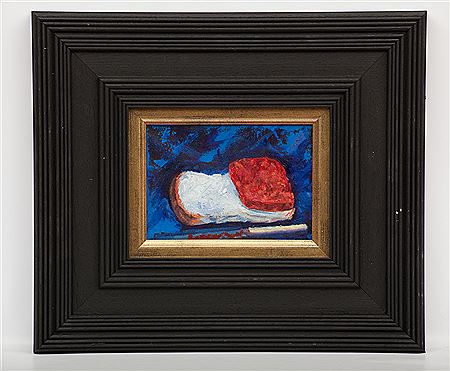 A PIECE AND SQUARE SAUSAGE by David Robertson - Auction record, sale price, and art valuation. Compare with similar artists and explore comparable artworks.