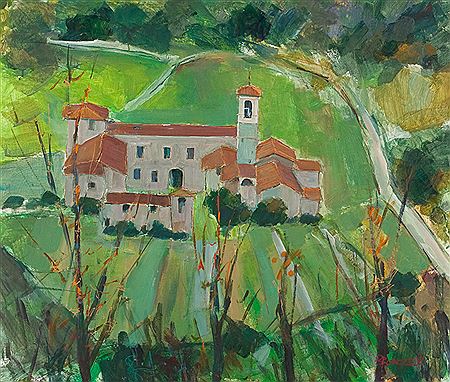 MONASTERY AT AGOSTINO by Joe Broadley - Auction record, sale price, and art valuation. Compare with similar artists and explore comparable artworks.