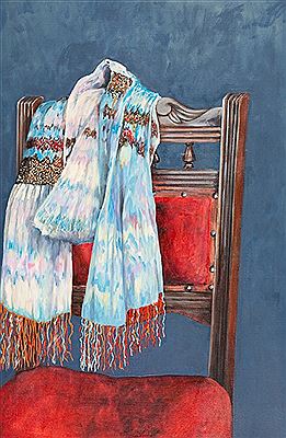 SCARF AND IRISH CHAIR