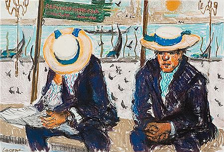 VENETIAN GONDOLIERS by Myer Lacome - Auction record, sale price, and art valuation. Compare with similar artists and explore comparable artworks.