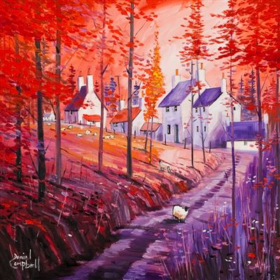 Sample artwork by Daniel Campbell (Born 1951), known for land-and seascape, floral, and figurative painting - View similar artists and auction records