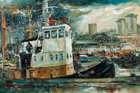 TUGS AT CUSTOMHOUSE QUAY, GREENOCK