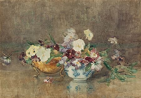 PANSIES by Constance Walton - Auction record, sale price, and art valuation. Compare with similar artists and explore comparable artworks.
