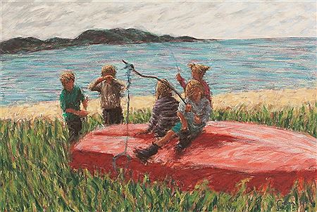 Sample artwork by Damian Callan (Born 1960), known for paintings - View similar artists and auction records
