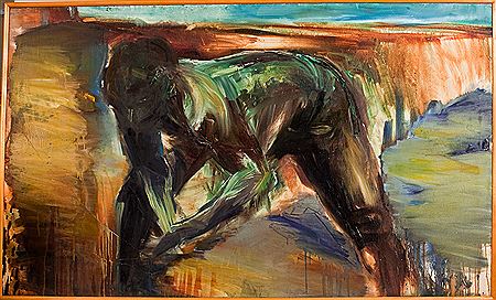 Sample artwork by June Redfern (Born 1951), known for expressionist landscape and floral painting, atmospherics - View similar artists and auction records