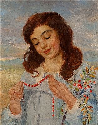 THE NECKLACE by Jessie R Allan - Auction record, sale price, and art valuation. Compare with similar artists and explore comparable artworks.