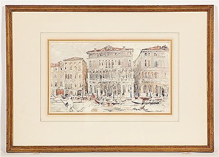 GRAND CANAL, VENICE by Robert Purves Flint - Auction record, sale price, and art valuation. Compare with similar artists and explore comparable artworks.