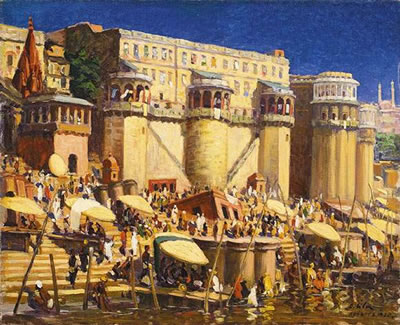 Benares by Otakar Cila - Auction record, sale price, and art valuation. Compare with similar artists and explore comparable artworks.