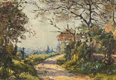 Person on a path (Isère)