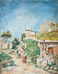 Sample artwork by Charles Jouas (1866 - 1942), known for atmospheric drawings, etchings, and book illustrations depicting parisian streets, riverbanks, and nocturnes - View similar artists and auction records