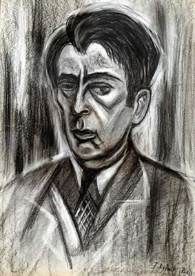 Portrait of Issachar Ber Ryback: Self-portrait