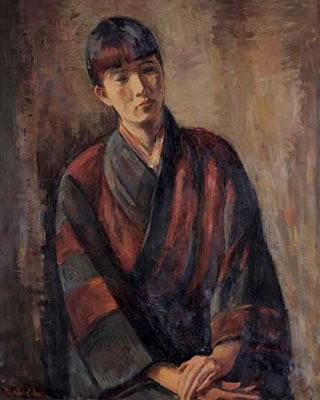 A Woman in a Kimono