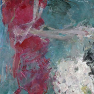 Sample artwork by Hanna Dov (1919 - 2009), known for lyrical abstract painting - View similar artists and auction records