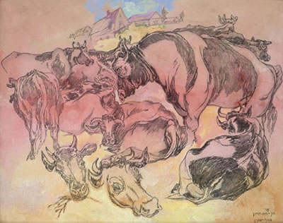 Cows in Ramat Yochanan