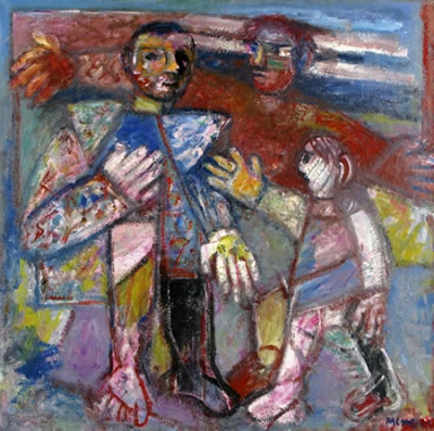 Sample artwork by David Messer (1912 - 1999), known for painting - View similar artists and auction records