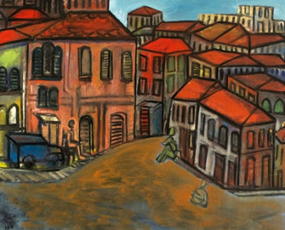 Neighborhood in Jerusalem by Avraham Ofek - Auction record, sale price, and art valuation. Compare with similar artists and explore comparable artworks.
