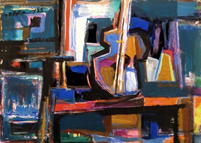 Still Life and Guitar