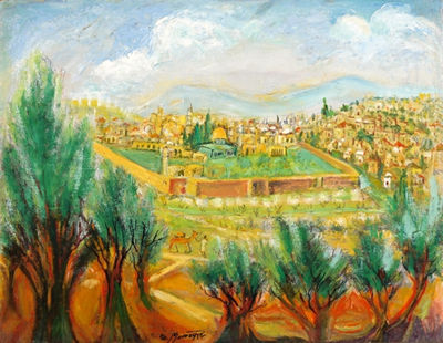 Jerusalem by Benish Mininberg - Auction record, sale price, and art valuation. Compare with similar artists and explore comparable artworks.