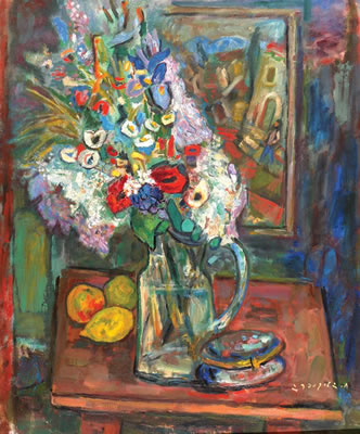 Interior with Flowers