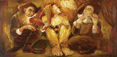 Players in Commedia dellarte by Marina Grigoryan - Auction record, sale price, and art valuation. Compare with similar artists and explore comparable artworks.