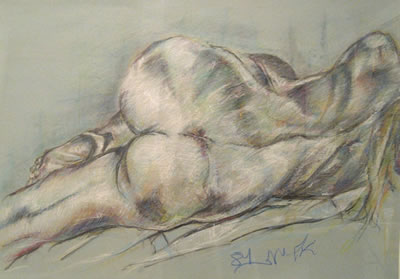 Reclining Nude by Eliaz Slonim - Auction record, sale price, and art valuation. Compare with similar artists and explore comparable artworks.