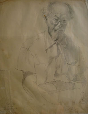 Portrait of Saul Raskin: Self Portrait,
