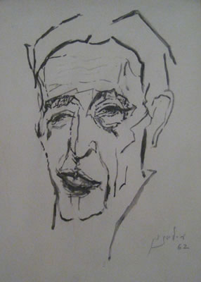 Portrait of Mordechai Levanon: Self Portrait, 1962