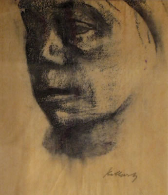 Portrait of Käthe Schmidt Kollwitz: Self-portrait