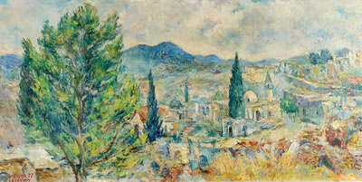 Landscape in Safed, 1977