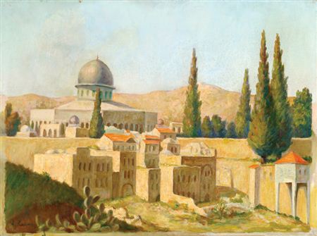 Dome of the Rock by Albert Rubin - Auction record, sale price, and art valuation. Compare with similar artists and explore comparable artworks.