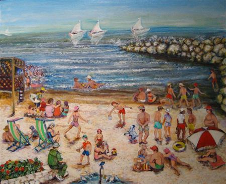 Tel Aviv Beach Bathers