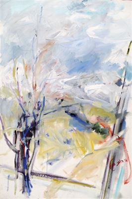 Gray Landscape from the Window by Ruthy Segal - Auction record, sale price, and art valuation. Compare with similar artists and explore comparable artworks.