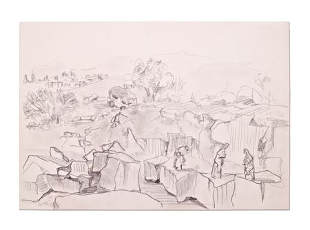 Masons, 1990 by Gad Frank - Auction record, sale price, and art valuation. Compare with similar artists and explore comparable artworks.