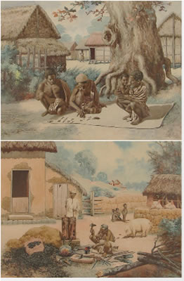Le forgeron du village / Joueurs (a pair)