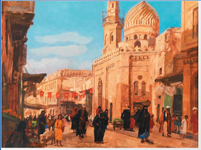 Vue de la mosquée du Sultan Eyup à Istanbul