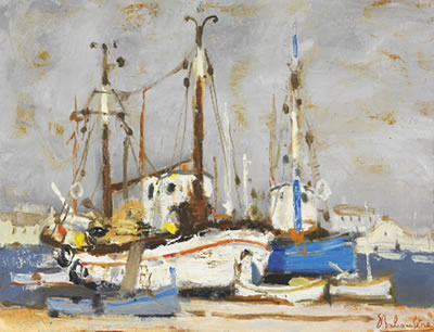 Le bateau bleu