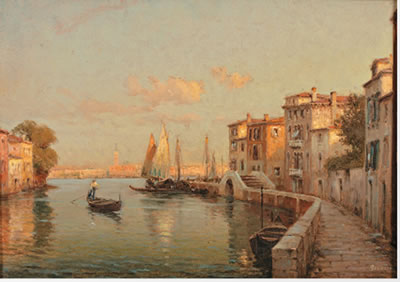 Quai et canal à Venise