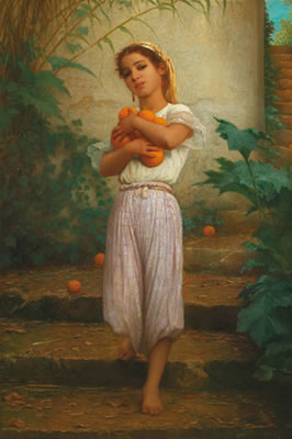 Jeune fille aux oranges