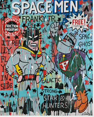 Sample artwork by Lorenzo Boldy (Born 1964), known for street art painting - View similar artists and auction records