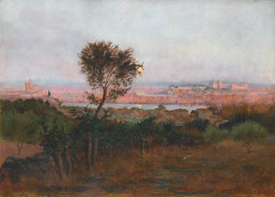 Vue d'Avignon prise de Villeneuve