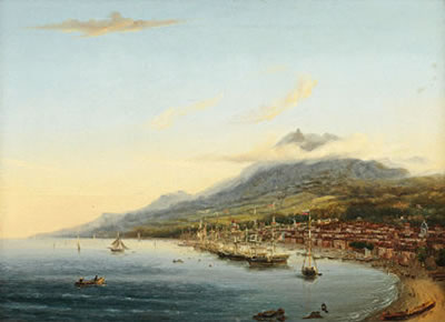 Vue de Saint Pierre Martinique