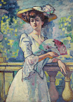 Femme à l'éventail