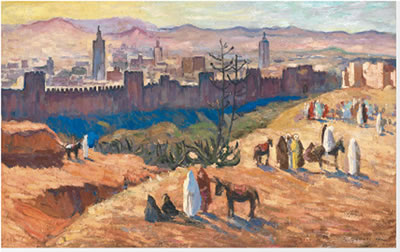 LES REMPARTS DE FÈS by Robert Albert Genicot - Auction record, sale price, and art valuation. Compare with similar artists and explore comparable artworks.