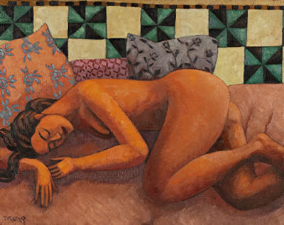 Odalisque au carrelage oriental