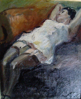 Sample artwork by Raymond Feuillatte (1901 - 1971), known for post-impressionist parisien genre scene painting - View similar artists and auction records