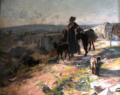 Sample artwork by Louis Agricola Montagne (1879 - 1960), known for landscape, rural genre painting - View similar artists and auction records