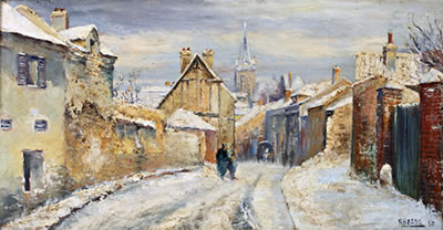 Rue sous la neige à Fontenay en Parisis by Raymond Besse - Auction record, sale price, and art valuation. Compare with similar artists and explore comparable artworks.