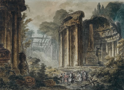 Paysages de ruines animées : une paire by Jean-Henry Alexandre Pernet - Auction record, sale price, and art valuation. Compare with similar artists and explore comparable artworks.